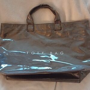 Glossy Light Brown Tote Bag